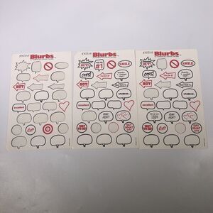 Vintage Jostens Blurbs Stickers Yearbook Josten Josten’s Bookmark Year Book Lot